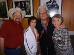 Moe Bandy, Ricky Skaggs, and Jeannie Seely on July 28, 2016, at the Ryman